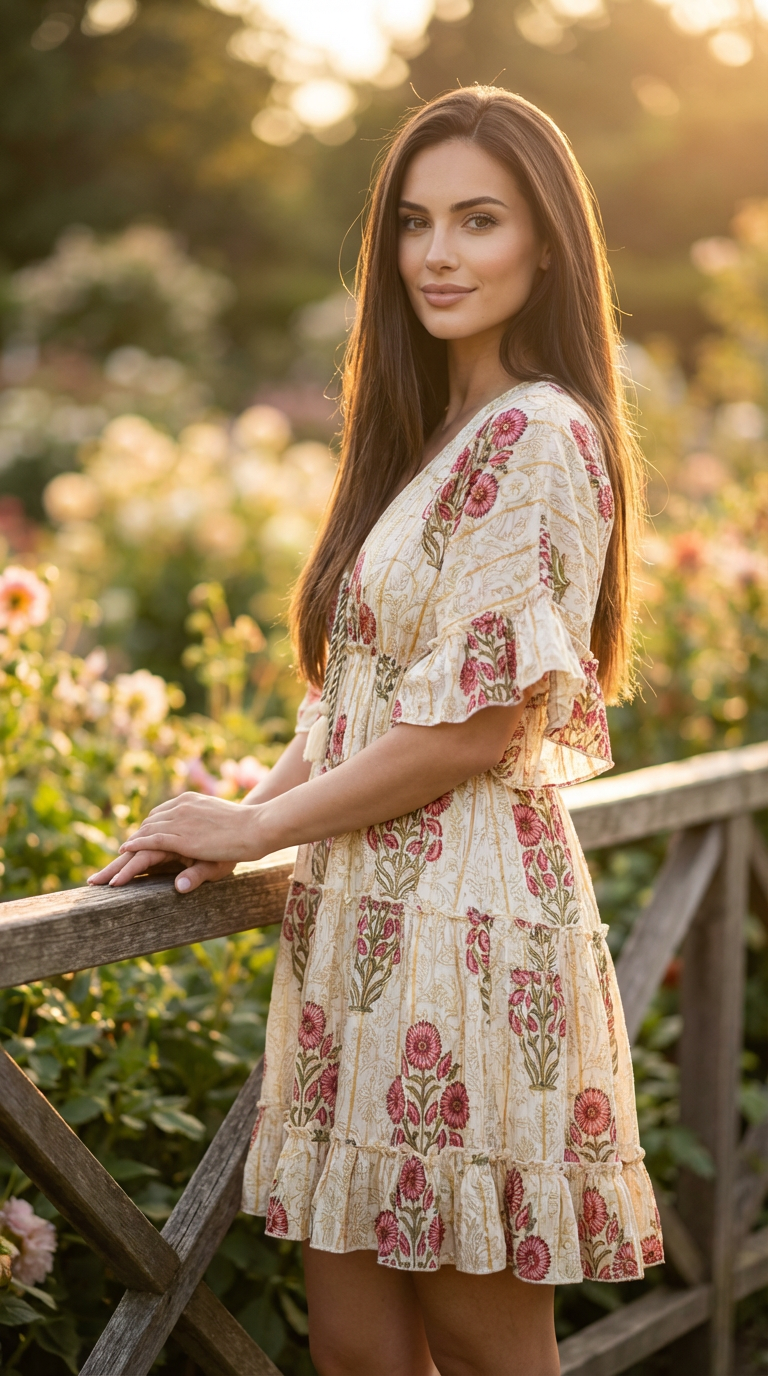 Rainbow Threads Mini Dress