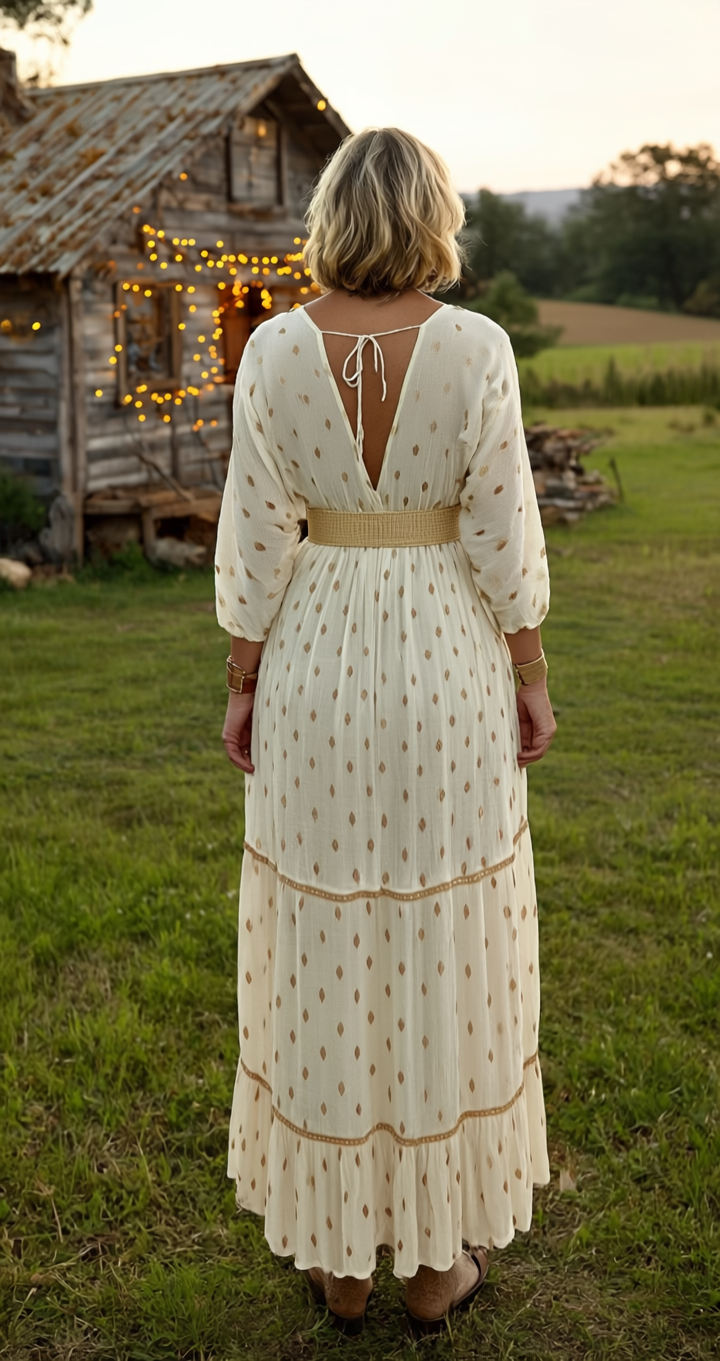 Golden Meadow Boho Gown