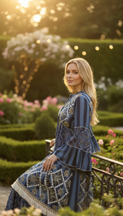 Golden Dusk Maxi Dress