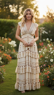 Gaia Boho Maxi Dress