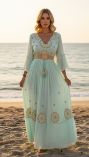 Alba Blue Maxi Dress
