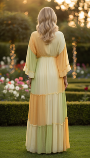 Nolia gelbes Maxikleid