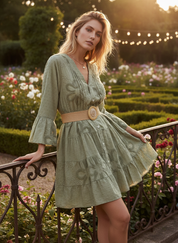 Plumeti Midi Dress