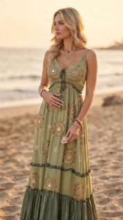 Robe longue Celestial Bloom