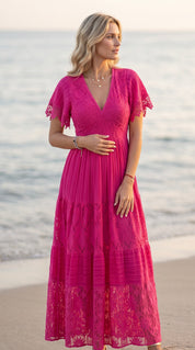 Pink Aura Maxi Dress