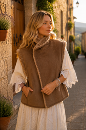Sienna Faux Fur Boho Vest