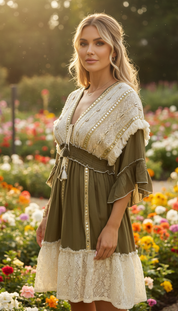 Robe courte Chantilly Whisper