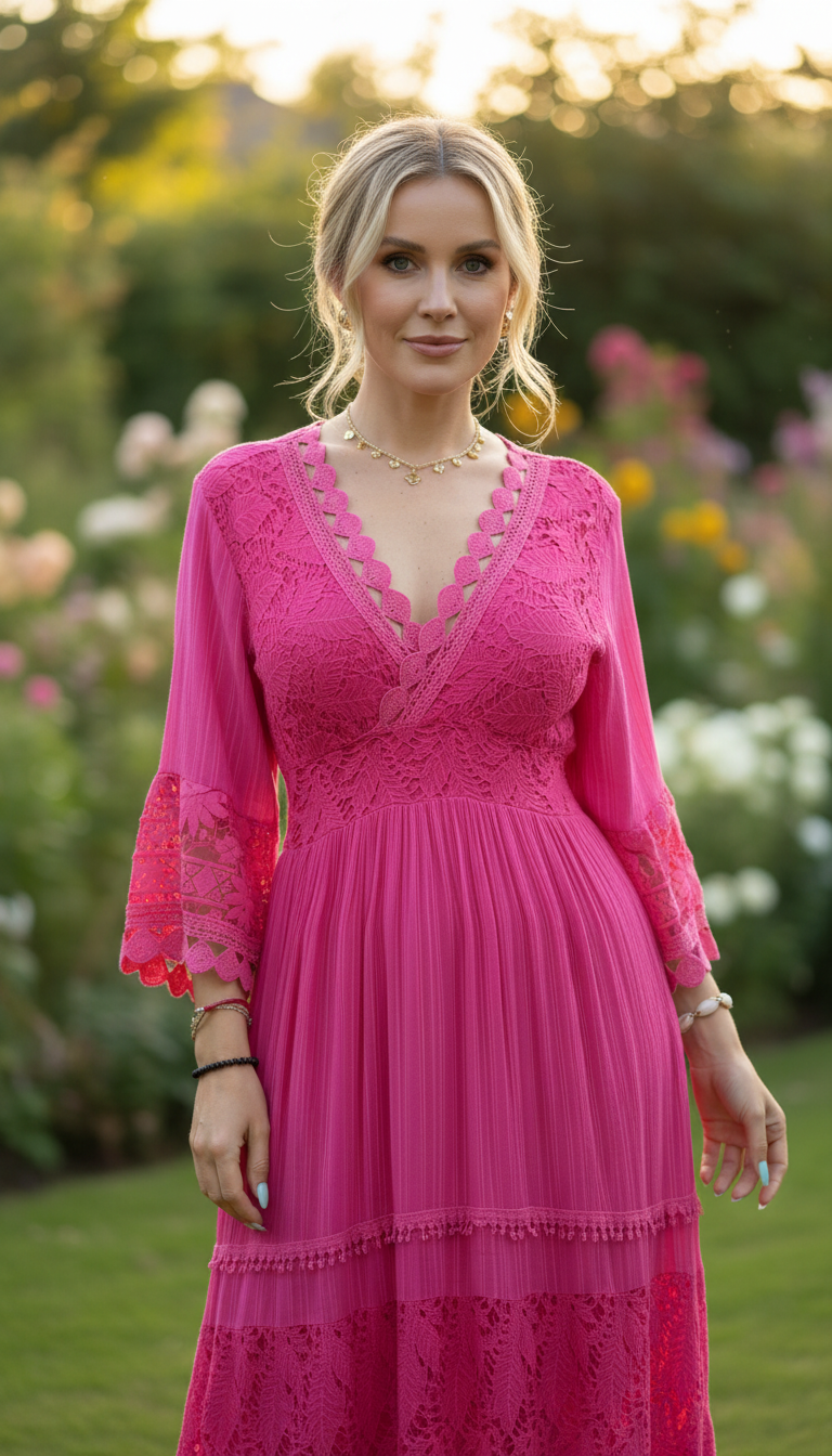 Pure Bohemian Lace in Pink