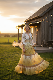 Viscose Tie-Dye Boho Maxi Dress