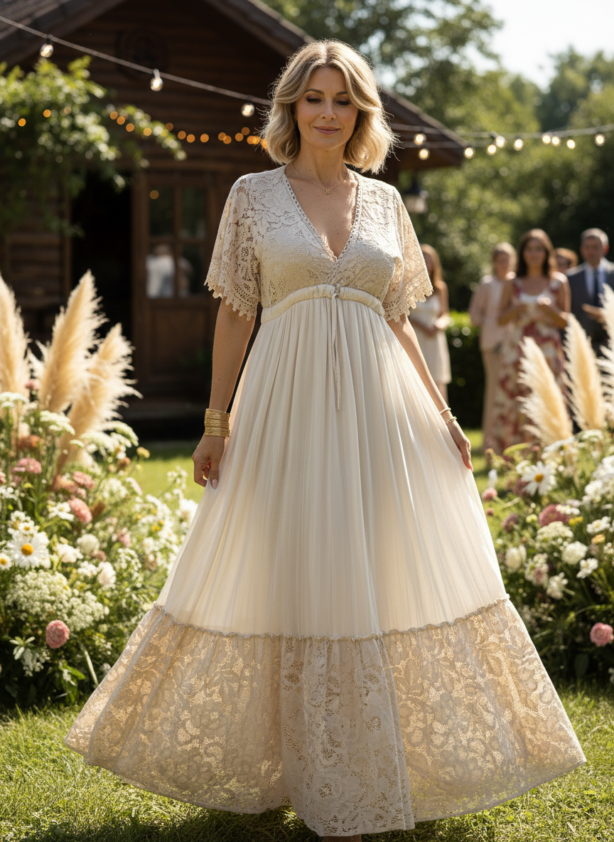 Lace Meadow Maxi Dress