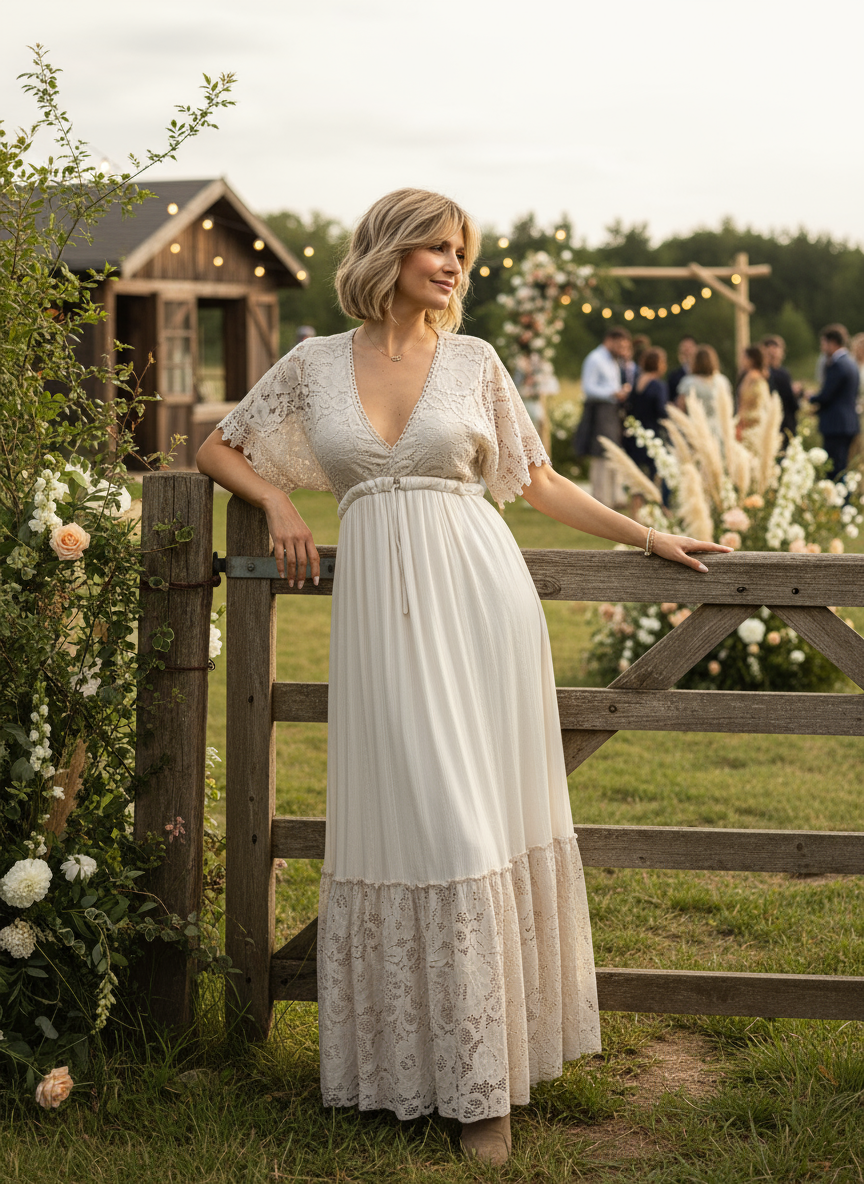 Lace Meadow Maxi Dress