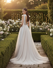 Romantic Bridal Dress with Chantilly Lace