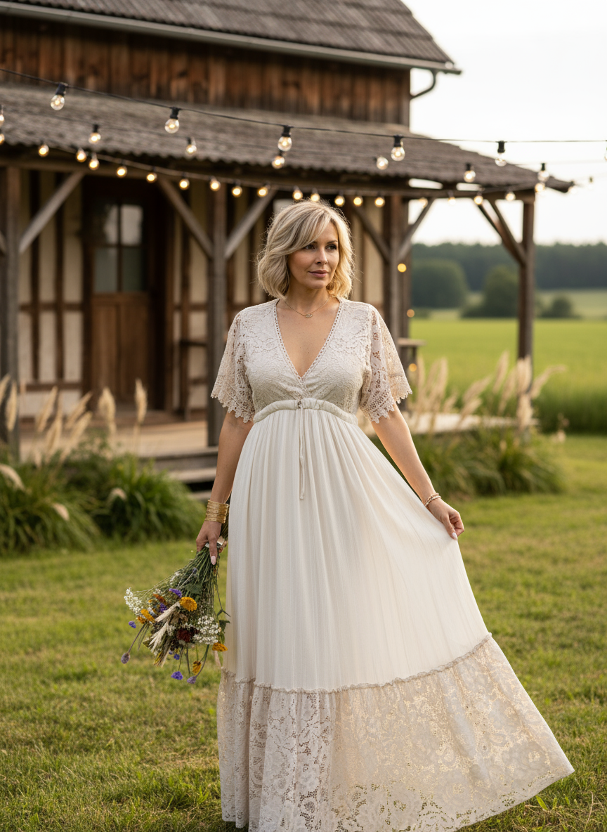 Lace Meadow Maxi Dress