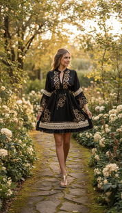 Eira Black Mini Dress