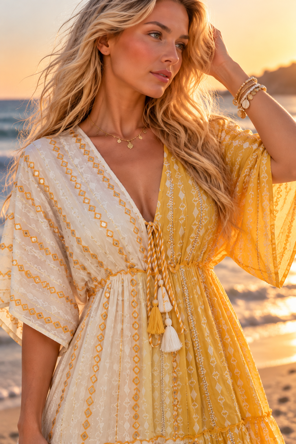 Blush Meadow Maxikleid