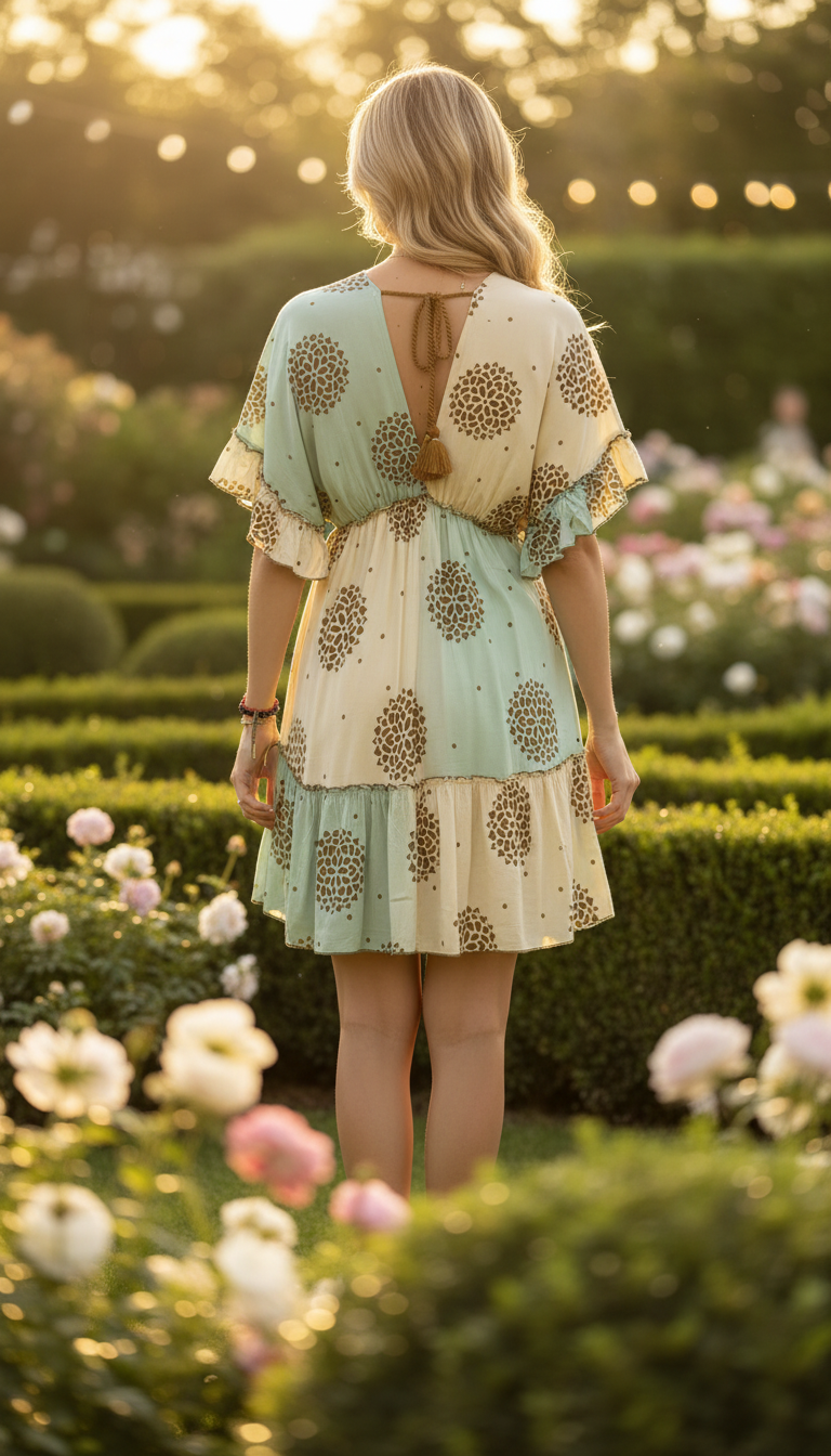 Bicolor Soft Garden Dress