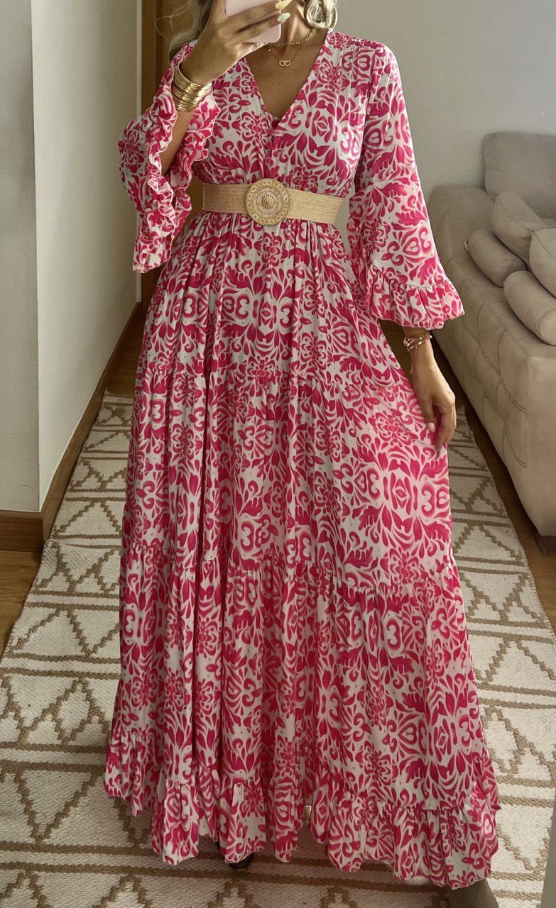 Floral Silk Dress