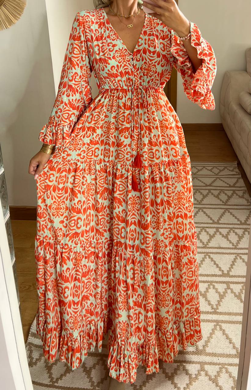 Floral Silk Dress