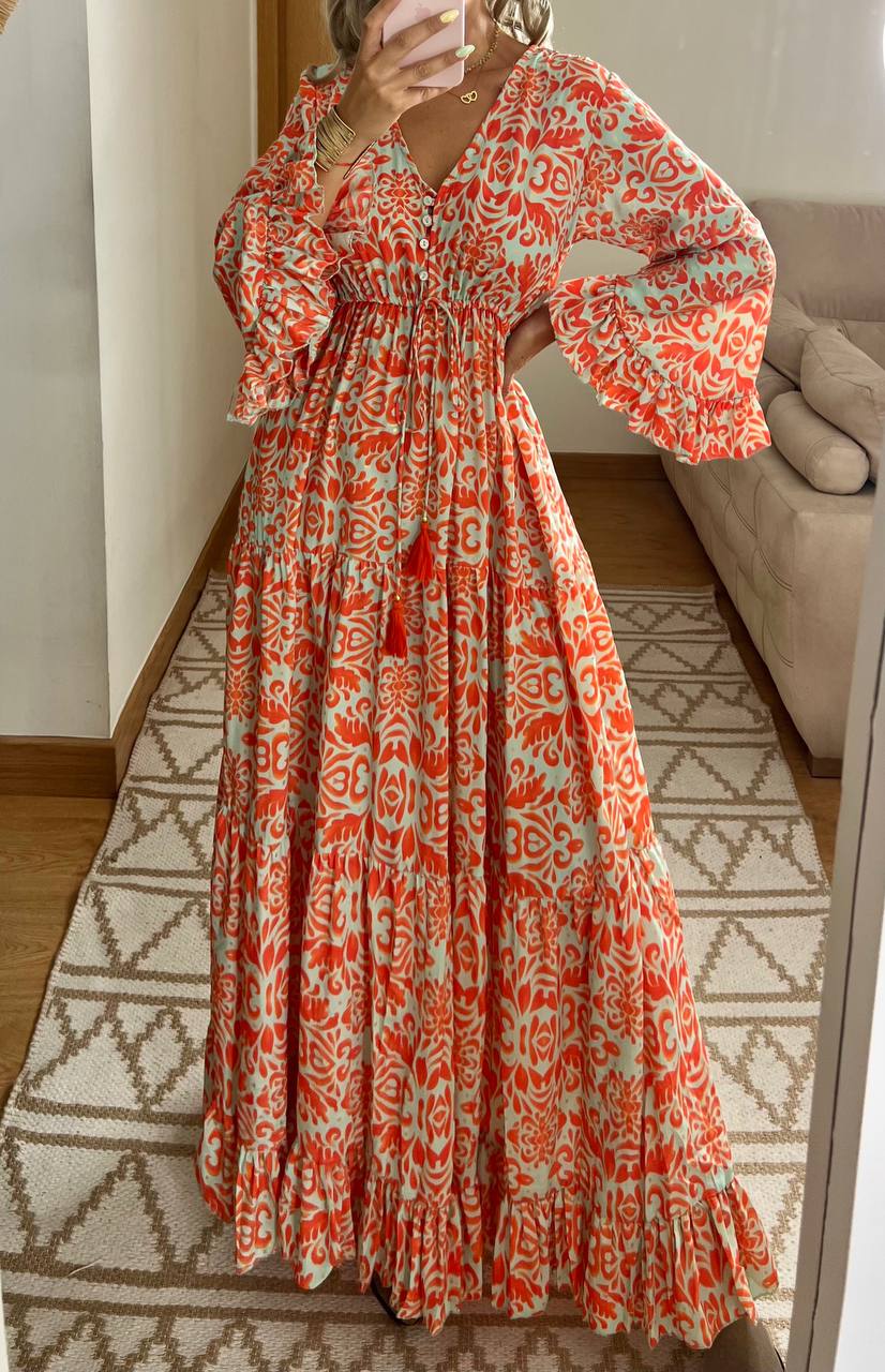 Floral Silk Dress