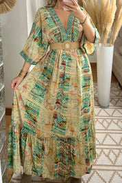 Multicolour  Silk Dress