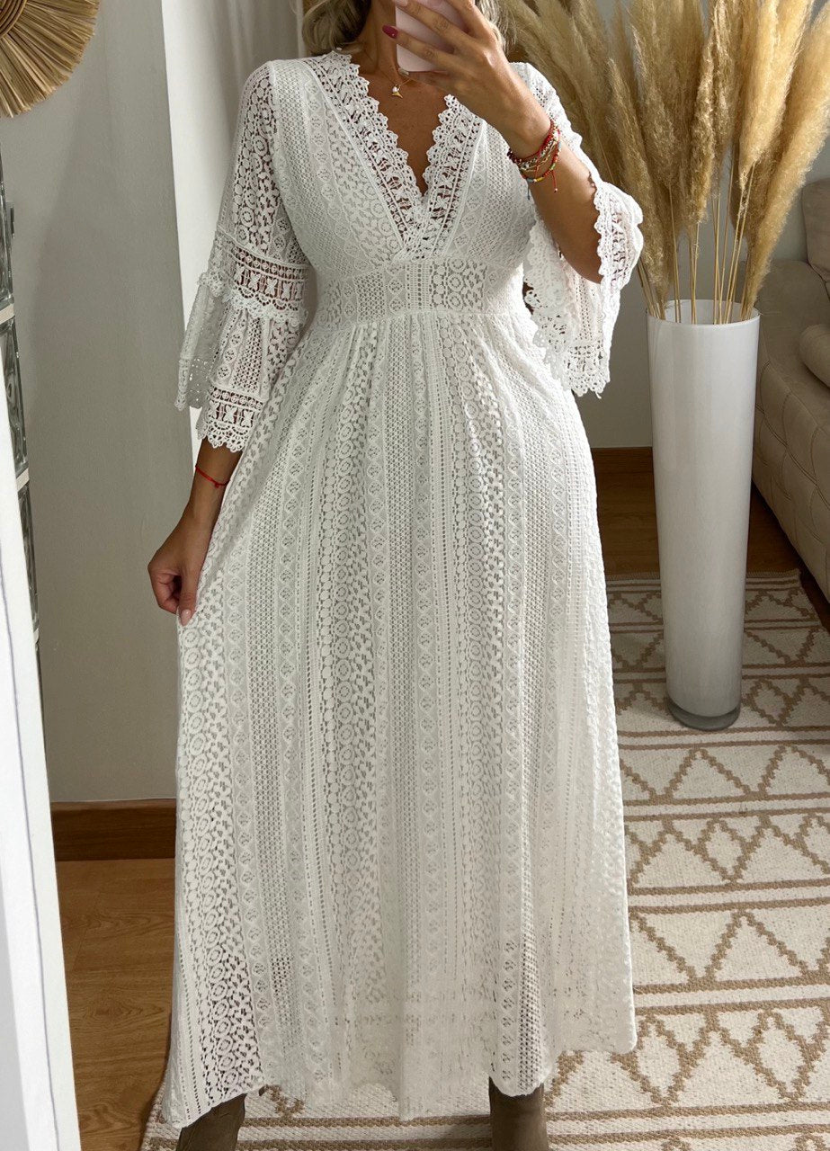 Lace Maxi Bohemian Dress
