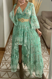 Spectacular Asymmetric Bohemian Dress