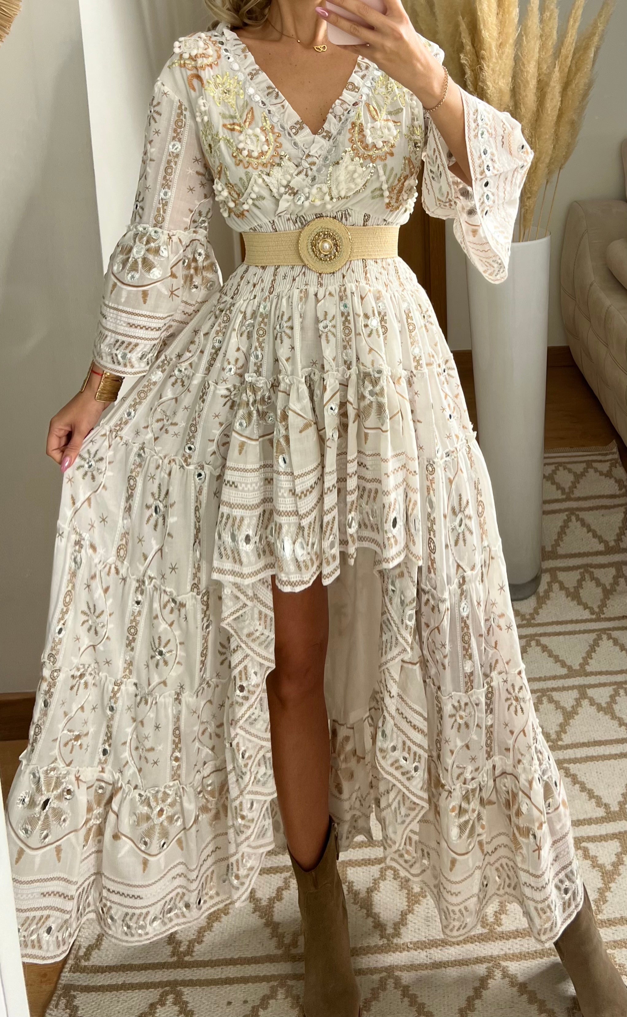 Spectacular Asymmetric Bohemian Dress