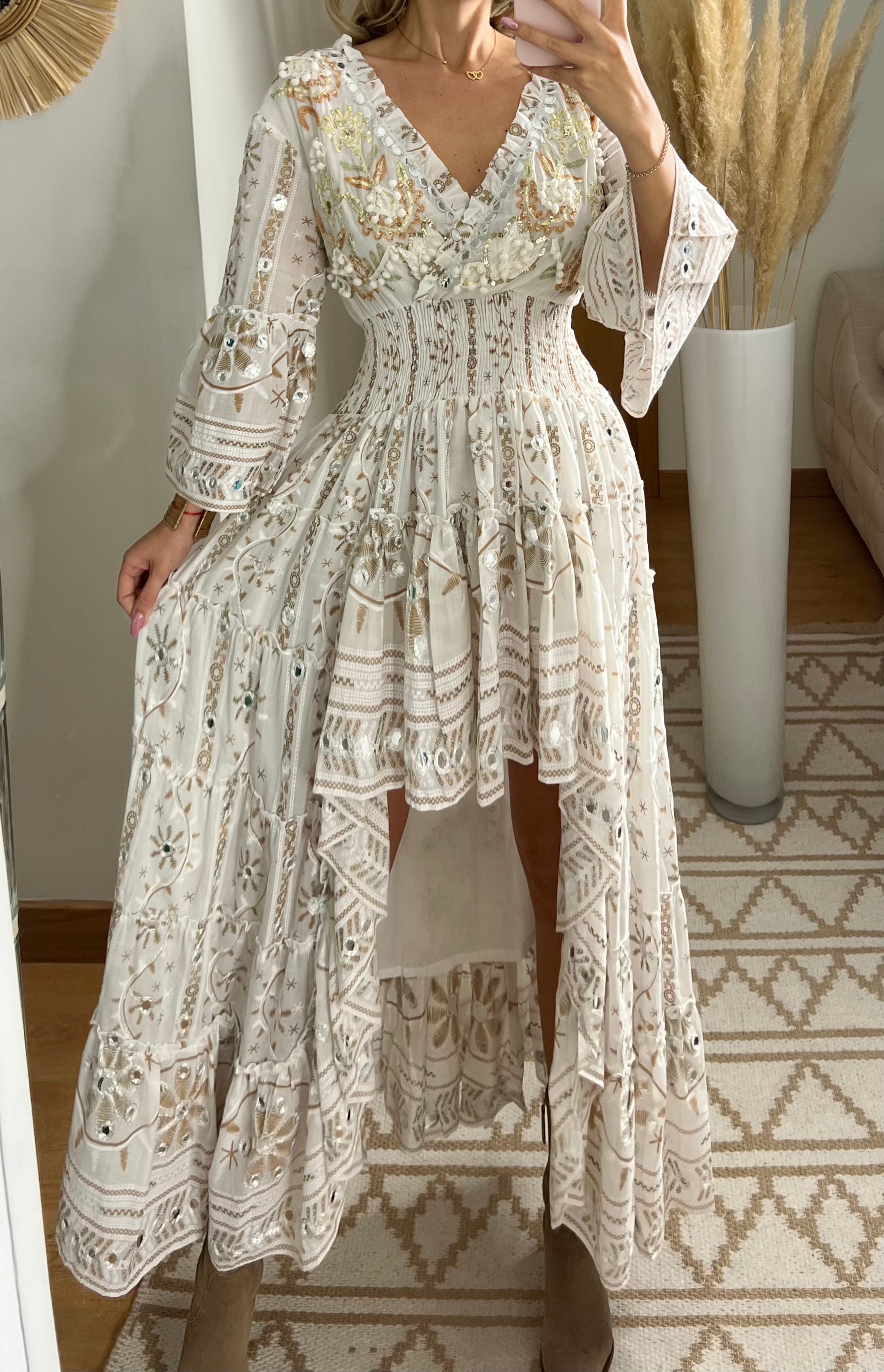 Spectacular Asymmetric Bohemian Dress