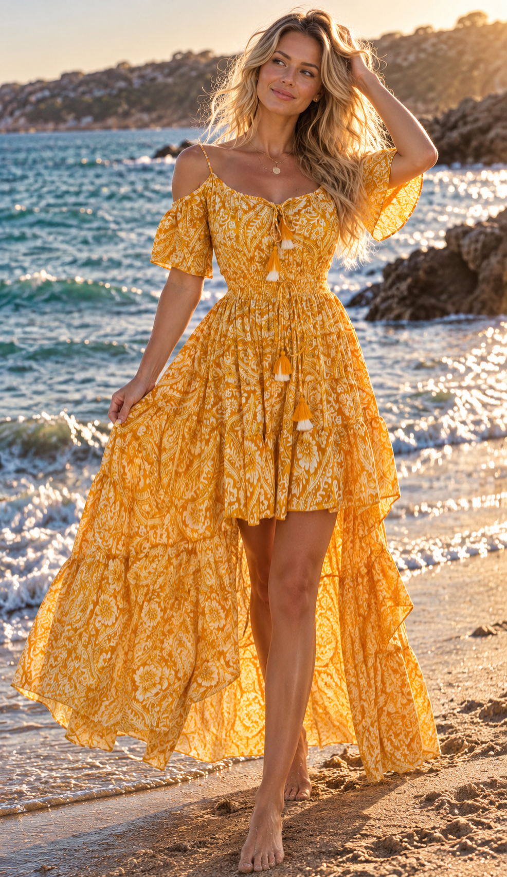 Gardenia-Kleid aus rosa Seide