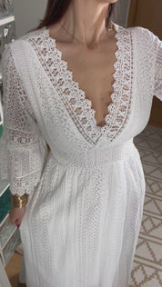 Lace Maxi Bohemian Dress