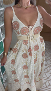 Circle Moon Boho Dress