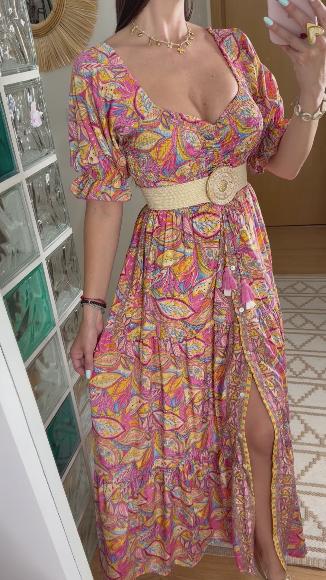 The Smocked Silk Dress