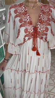 Amber Whisper Maxi Dress