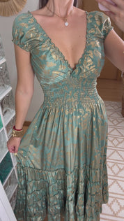 Serene Silk Maxi Dress