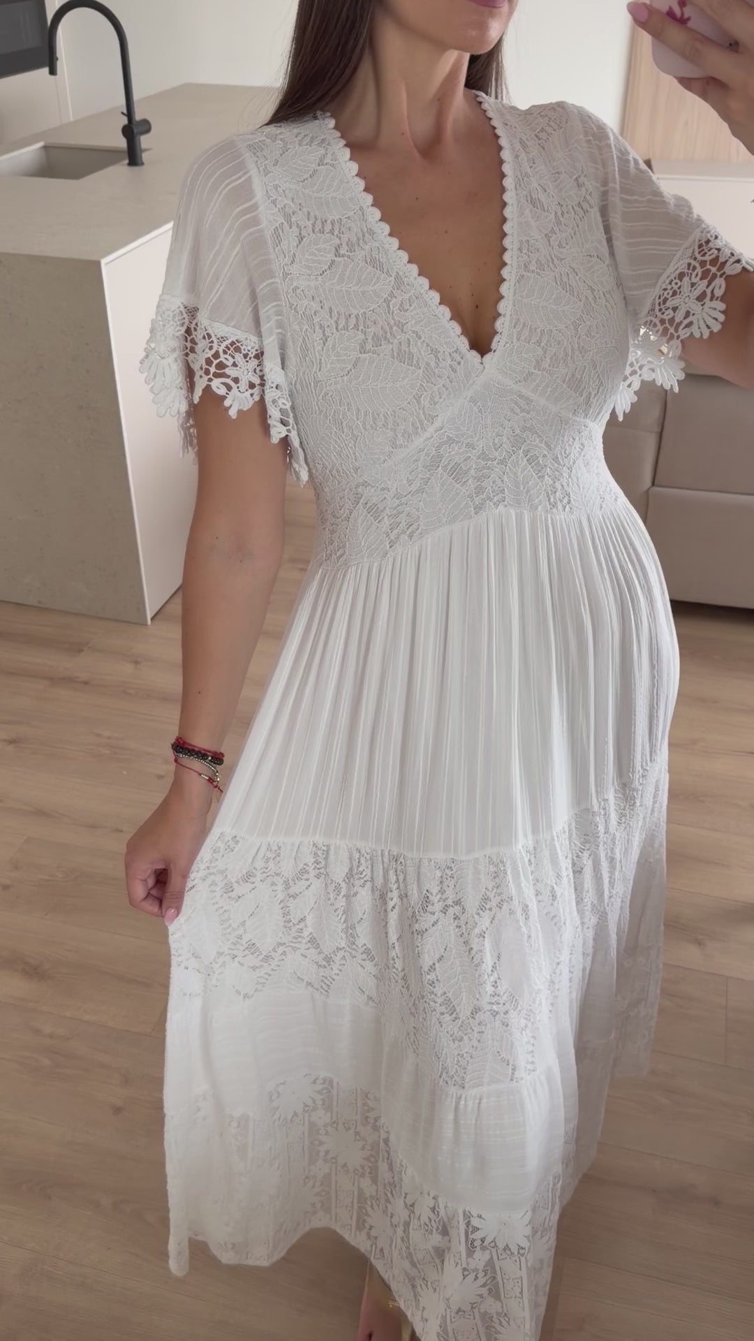 White Aura Maxi Dress