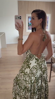 Azurea Green Maxi Dress
