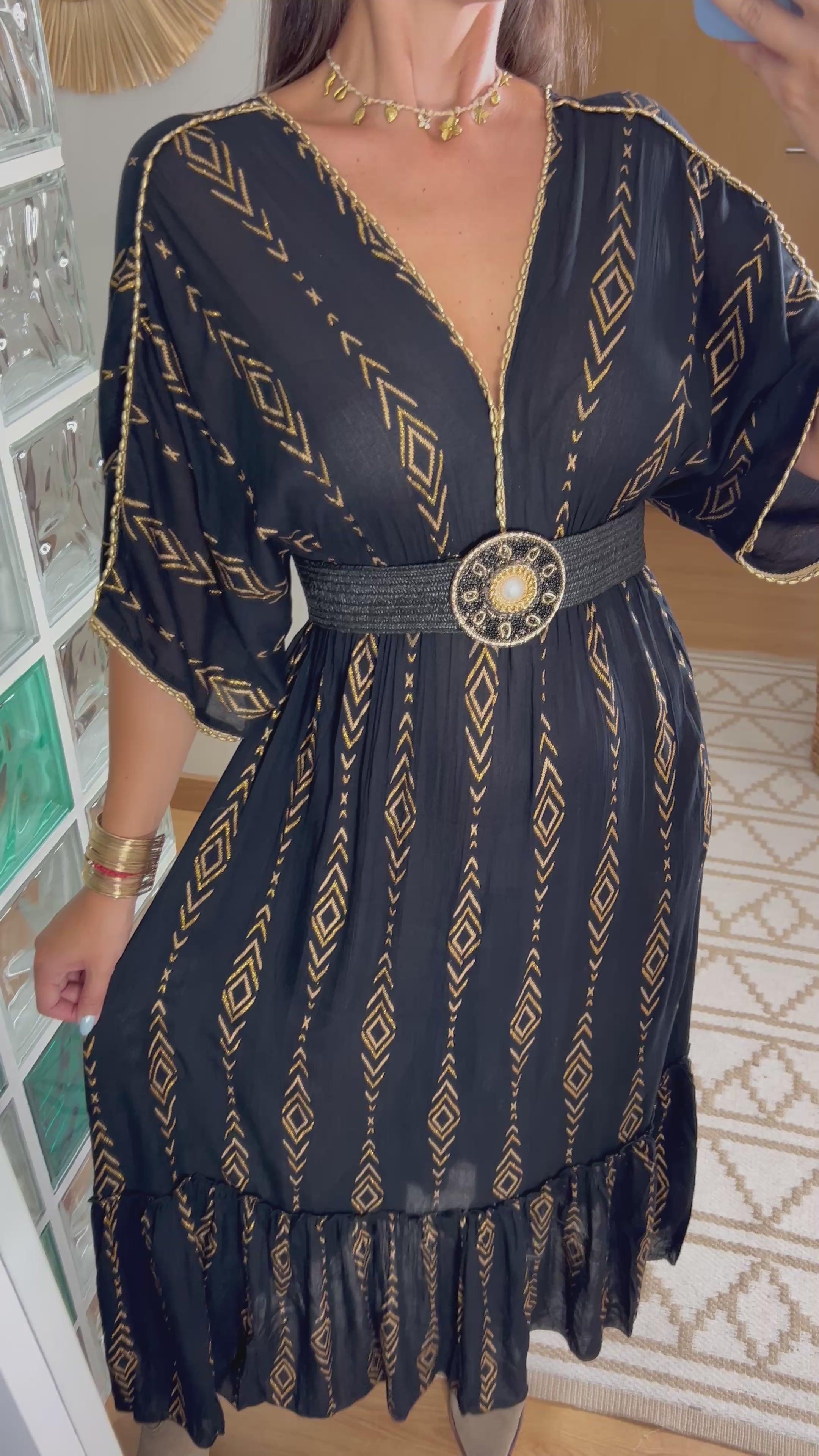 Midnight Muse Boho Dress