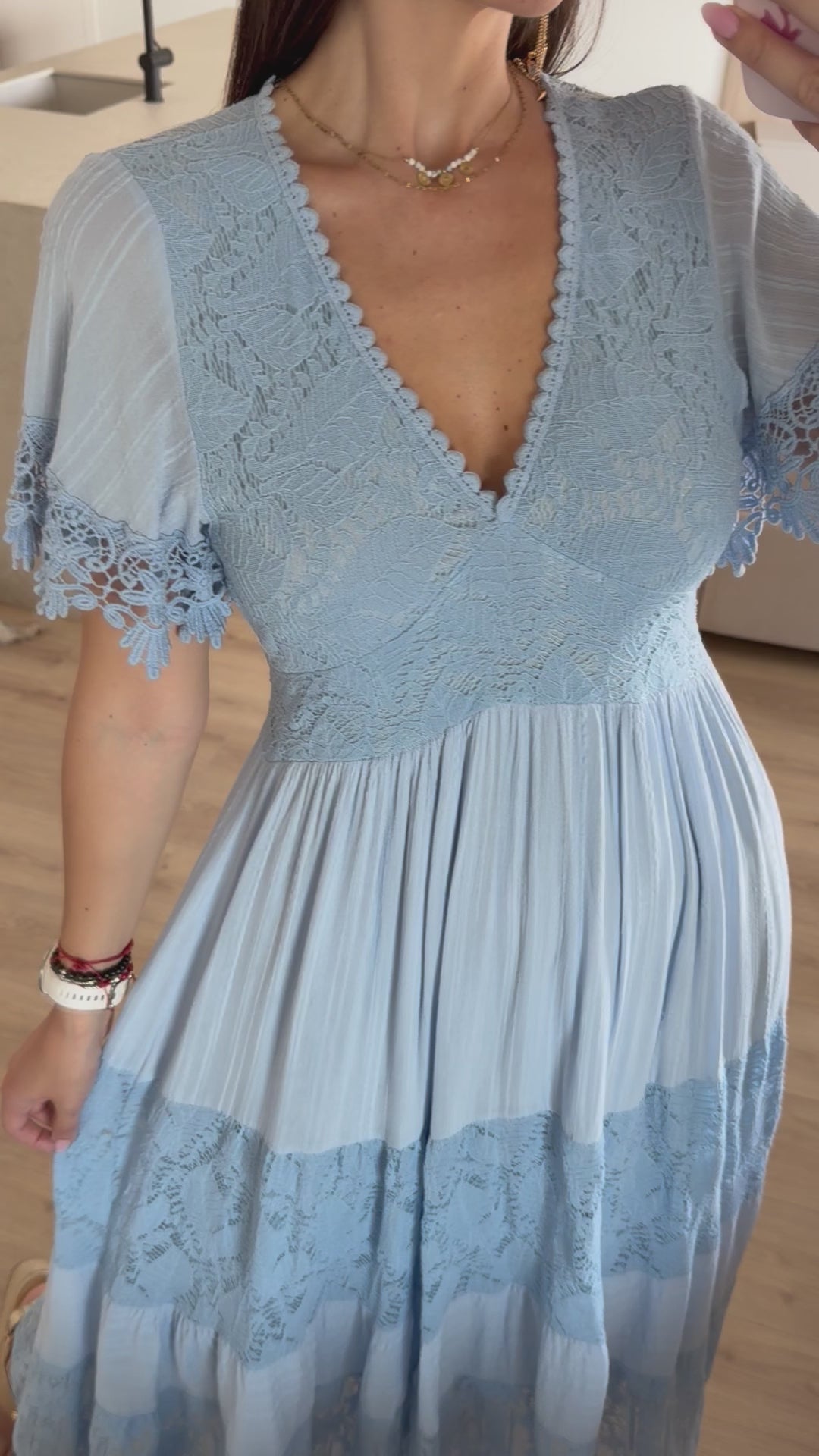 Blue Aura Maxi Dress