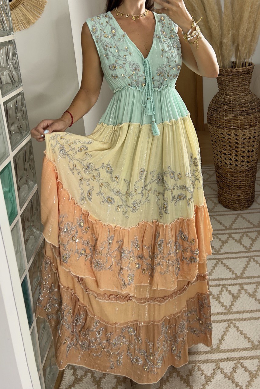 Sunset Boho Maxi Dress