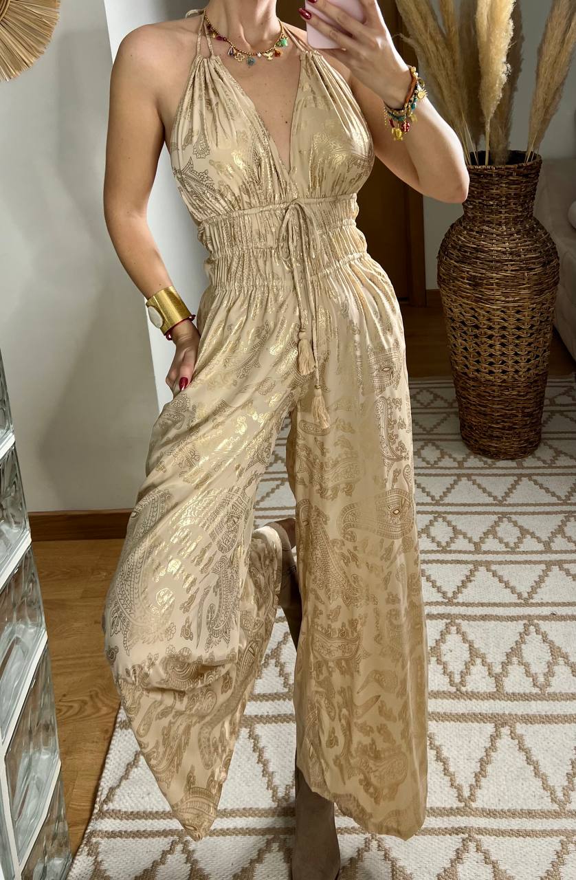 Natural Silk Jumpsuit & Kimono