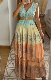 Sunset Boho Maxi Dress