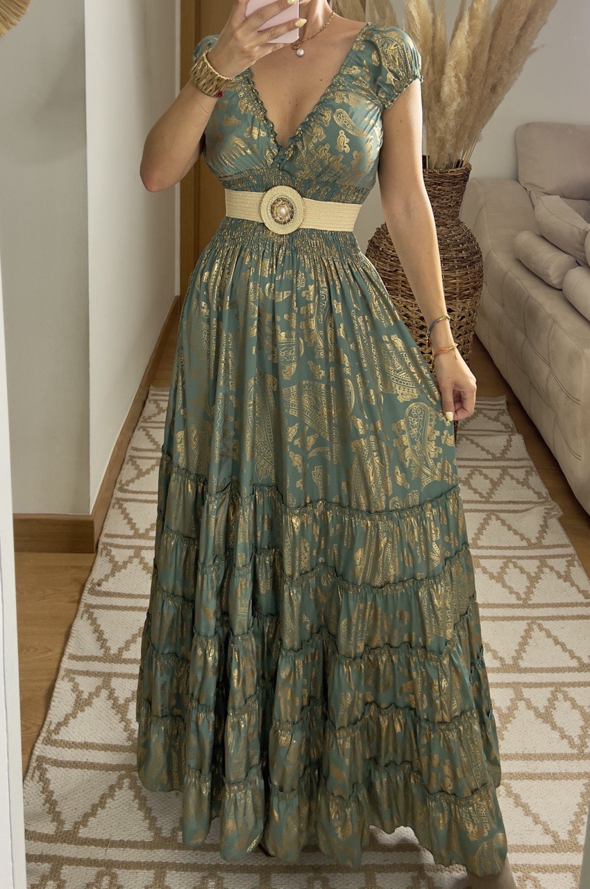 Serene Silk Maxi Dress
