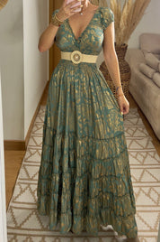 Serene Silk Maxi Dress