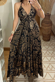 Oasis Silk Maxi Dress