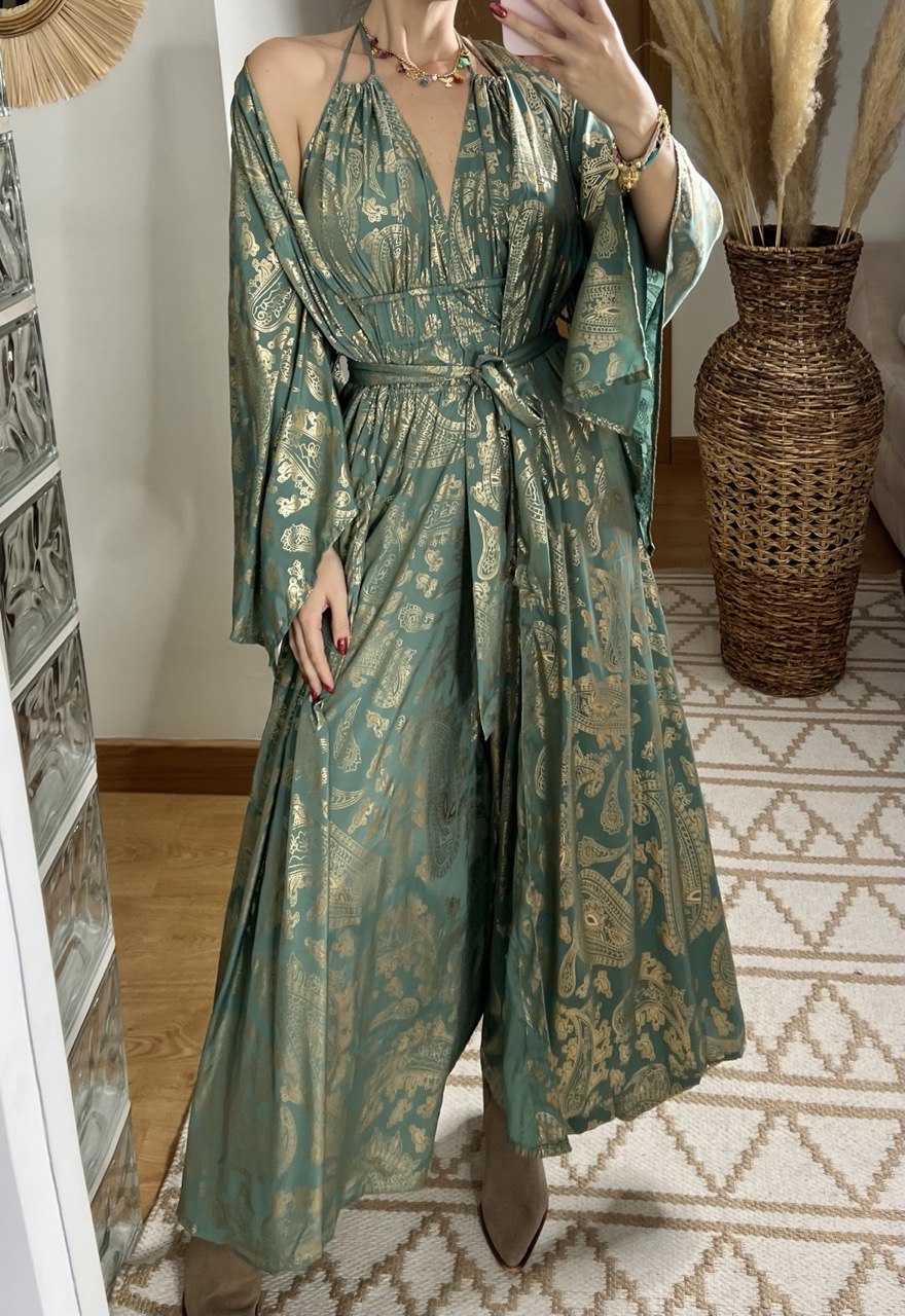 Natural Silk Jumpsuit & Kimono