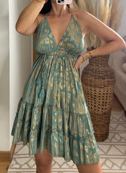 Oasis Silk Mini Dress
