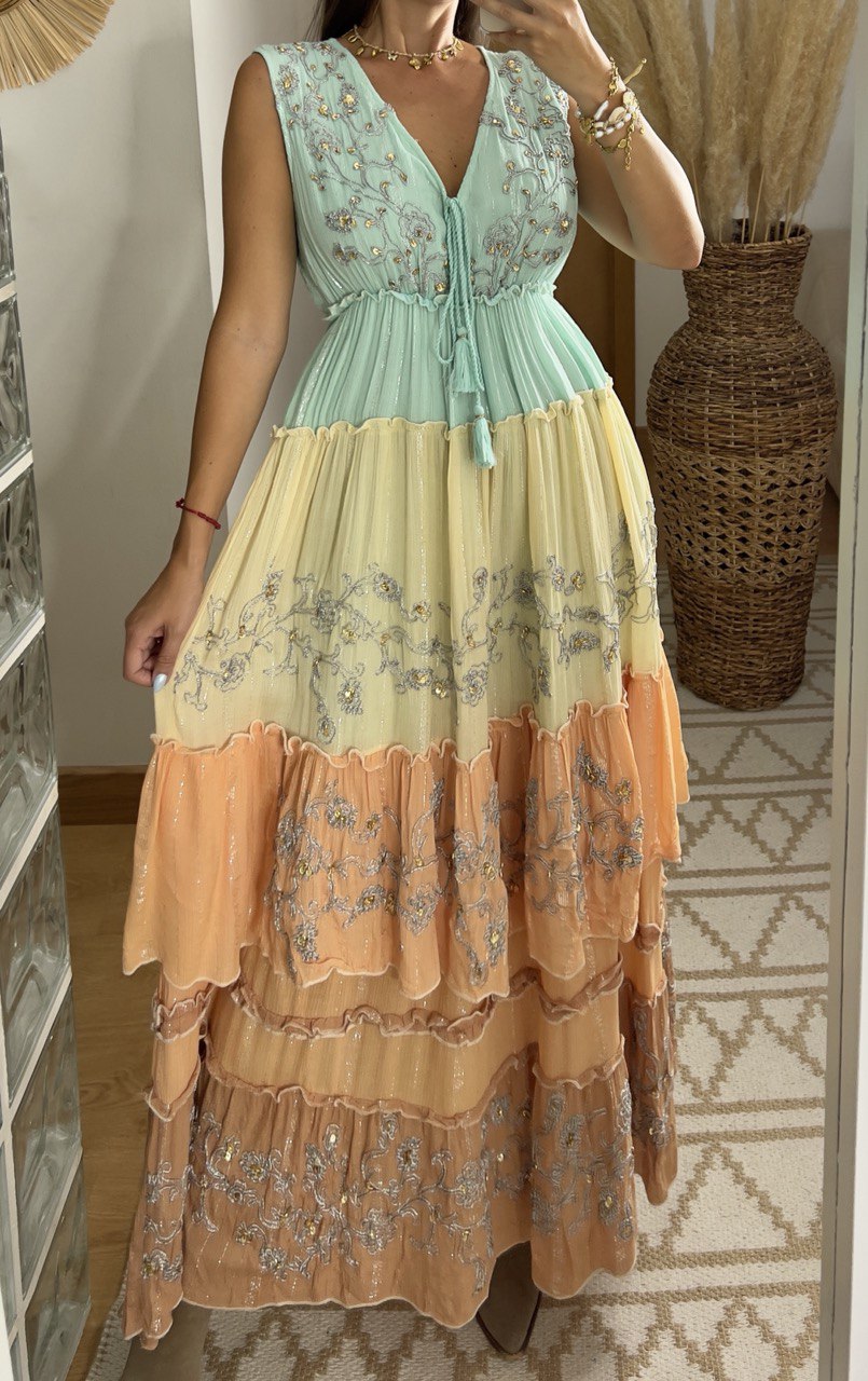 Sunset Boho Maxi Dress