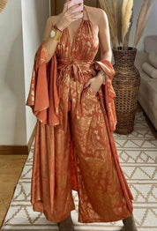 Natural Silk Jumpsuit & Kimono