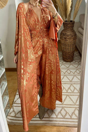 Natural Silk Jumpsuit & Kimono