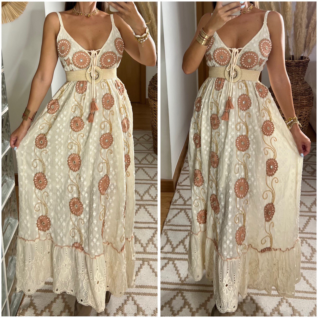 Circle Moon Boho Dress